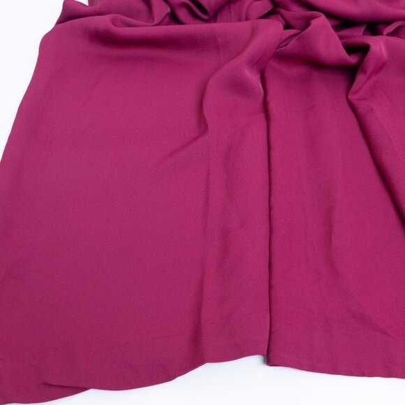 Massimo Dutti Wide Leg High Waisted Palazzo Pants Fuchsia Pink Viscose Trousers - Picture 8 of 11